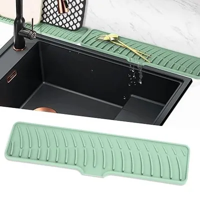 Zdjęcie produktu dla Mata ociekowa silikonowa wąska do zlewu kuchni 42X10 cm antypoślizgowa