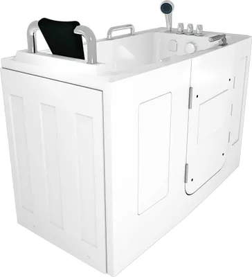 Produktbild von Sitzbadewanne Senioren Wanne Sitzwanne mit Tür S07-TH-C-L 140x76cm