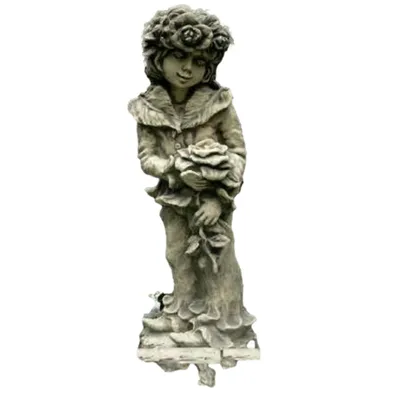 Produktbild von Schöner Rosenjunge aus Steinguss Neu Frostfest Witterungsbeständig 24-50026
