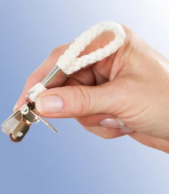 Produktbild von WENKO Handtuchaufhänger, Handtuchclips »Kordel«, 4 Stück