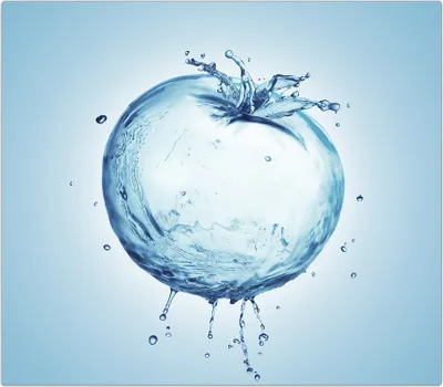 Produktbild von Spritzschutz Herdabdeckplatte Schneidebrett aus Glas Wassertomate 1-Teilig (60x52cm)
