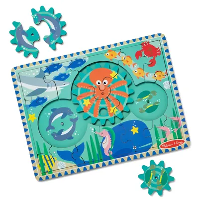 Obrázok produktu pre Vzdelvacie dreven ozuben puzzle, Ocen, 8 dielikov, pre deti od 3 rokov, Melissa&Doug 31003