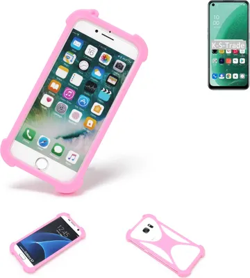 Produktbild von K-S-Trade Handy Hülle kompatibel mit Oppo A55s 5G Schutz Hülle Bumper Silikon Schutz Hülle Cover Case Silikoncase Silikonbumper TPU Softcase