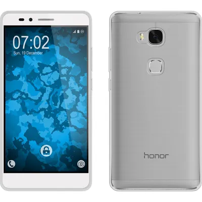 Produktbild von PhoneNatic Case kompatibel mit Huawei Honor 5X - clear Silikon Hülle Slimcase + 2 Schutzfolien