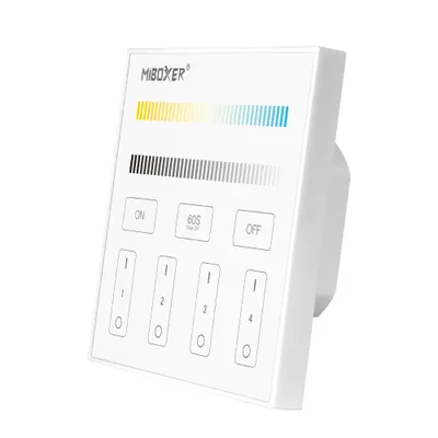 Produktbild von LED Solution Mi-Light RF Wandfernbedienung für CCT-LED-Streifen, 4-Kanal, AC 230V T2