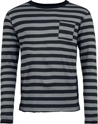 Produktbild von Beetlejuice Langarmshirt Herren It's Show Time! grau/schwarz L