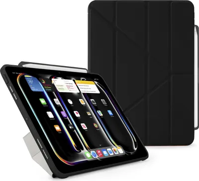Image de Pipetto Origami No3 Pencil Coque iPad Pro 11 (M4) – 5 Positions de Support – Prolonge la Batterie jusqu'à 20% – Absorbe les Chocs pour une Protection Intégrale