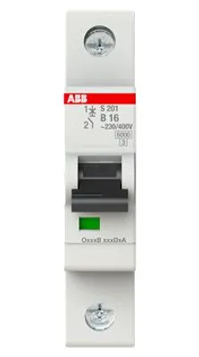 Produktbild von S201-B16 Sicherungsautomat Leitungsschutzschalter B-Char. 16A 1-polig 6kA
