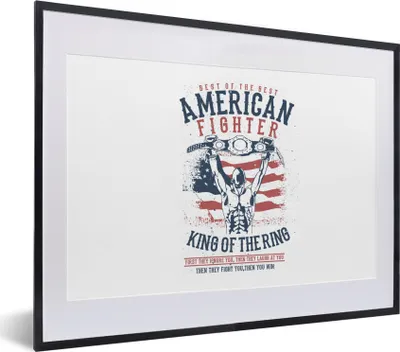 Produktbild von MuchoWow® MuchoWow® Gerahmtes Poster Mancave - Boxen - Amerika - Altmodisch 40x30 cm - Poster mit zchwarzem Bilderrahmen - Bilderrahmen - Poster im Rahmen