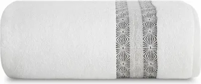 Produktbild von Eurofirany 424693, Weiß, Einfarbig, Baumwolle, Polyester, 70 x 140 cm, 225 g