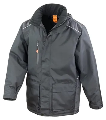 Produktbild von Result Herren Work-Guard Vostex Arbeitsjacke / Mantel, wasserfest, winddicht FK994 (Xlarge) (Schwarz)