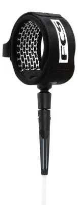 Produktbild von FCS Leash All Round Essential 8' - Leash für Surfboards 2,44m - Weiß/Schwarz - Ideal für Surfer, Anfänger und Fortgeschrittene - Perfekt für den Einsatz im Wasser und beim Wellenreiten
