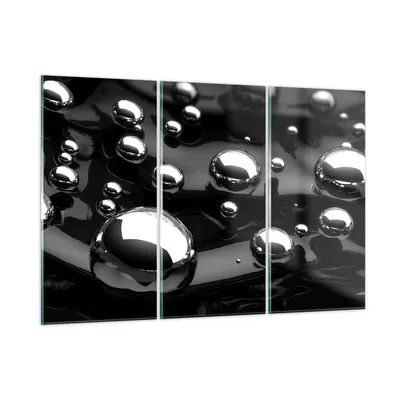 Produktbild von Bilder auf glas - Chrom Metall Reflexion - 165x110cm - Glasbilder - Wandbilder - Kunstdruck - zum Aufhängen bereit - Wanddekoration aus Glas - Glas Bilder - Wandbild auf Glas - GCE165x110-2525