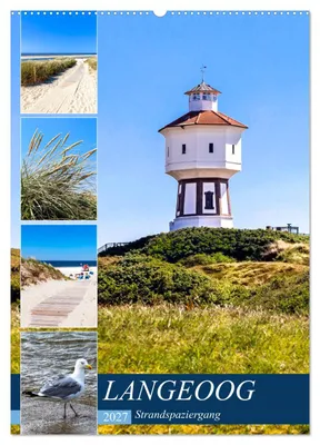 Produktbild von LANGEOOG Strandspaziergang (Wandkalender 2027 DIN A2 hoch), CALVENDO Monatskalender