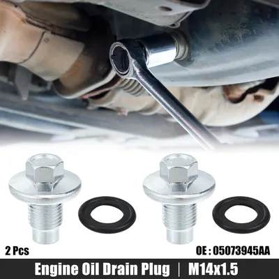 Image de 2pcs M14x1.5 Bouchon Vis Vidange Moteur Cater d'Huile 05073945AA pour Jeep Compass 2010-2020