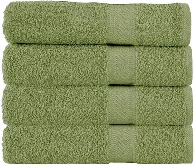 Immagine prodotto di Set di 4 asciugamani da bagno Unyqoos®, 70 x 140 cm, 100% cotone, 500 g/m² – grandi, assorbenti e senza pelucchi, ideali per bagno, piscina e spiaggia