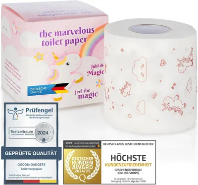 Immagine prodotto di Carta igienica Unicorno con profumo di popcorn