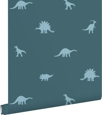 Zdjęcie produktu dla ESTAhome Tapeta dinozaury niebieskim 50 x 900 cm
