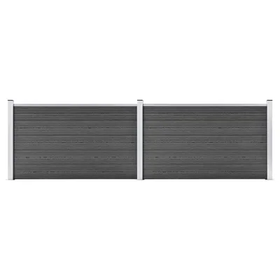 Immagine prodotto di Maison Exclusive - Set di elementi per recinzione in WPC 353x105 cm, nero