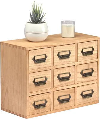 Productafbeelding van Houten Lade-Organizer met 9 Laden voor Bureau-Organisatie