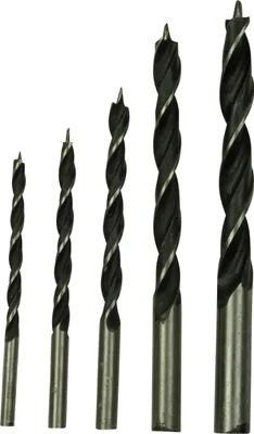 Produktbild von Holzbohrer Set Spiral Holz Bohrer Spiralbohrer Zentrierspitze 5-teilig | 4-10 mm