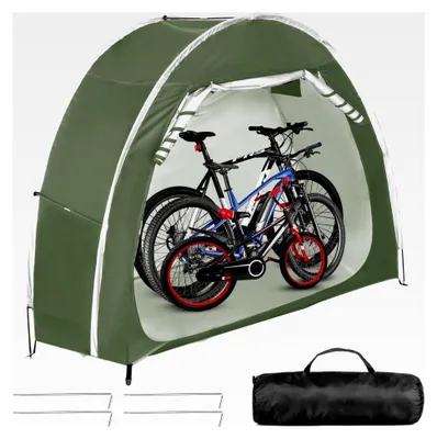 Produktbild von Wasserdichtes Fahrradzelt Tragbar Camping Beistellzelt Fahrrad Garage Gerätezelt Outdoor Fahrradabdeckung Gartenzelt für Fahrräder Motorräder Gartengeräte Rasenmäher Grün