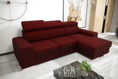 Produktbild von Wohnlandschaft Bettfunktion Stoff Ecksofa L-Form Sofa Couch Design Textil Sofas