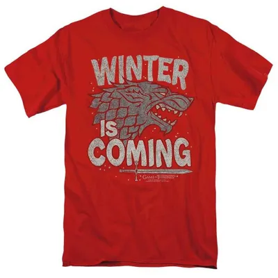 Produktbild von Game of Thrones - "Winter Is Coming" T-Shirt für Herren/Damen Uni TV38365 (M) (Rot)