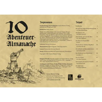 Image de Dungeon World: 10 Abenteuer Almanache