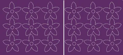 Produktbild von Wandaufkleber, Fensterblumen, 18 Stück, lila matt