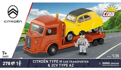 Image de Cobi Action Town 24627 Citroen Type H Car Transporter 24627