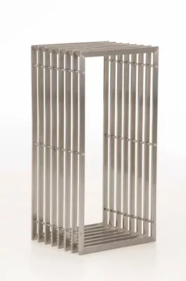 Produktbild von In And OutdoorMatch Stahl-Kaminholzregal Marcellus - Chrom - Für Drinnen und Draußen - 40x50x100cm - Holzaufbewahrung aus Stahl