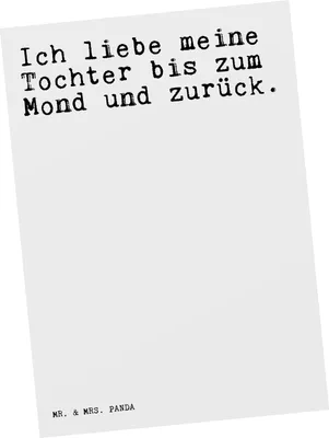 Produktbild von Mr. & Mrs. Panda Postkarte Ich liebe meine Tochter... - Weiß - Geschenk, Liebesbeweis, Tochter, Grußkarte, Postkarten, Fotokarte, Familie, bildkarte, Muttertag, Sprüche