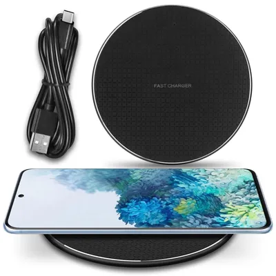 Produktbild von QI Wireless Ladestation für Samsung Galaxy S20 Plus FE Ultra 15W Ladegerät