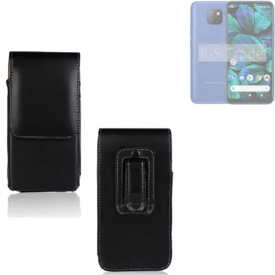 Produktbild von K-S-Trade Gürteltasche kompatibel mit General Mobile GM 20 Schutz Hülle Handy Hülle mit Magnetverschluss Holster in schwarz