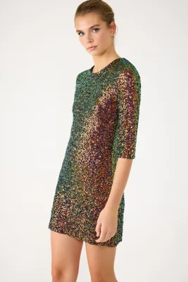 Produktbild von Pailletten-Minikleid, mixed color, M