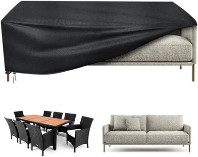 Produktbild von Schutzhülle für Gartenmöbel, 170 x 95 x 71 cm, winddicht und UV-beständig, wasserfestes Abdeckmaterial aus 210D Oxford-Stoff