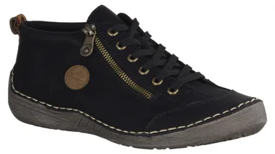 Produktbild von Rieker 52514-00 Damenschnürer, Synthetik, Schwarz, Warmfutter - Damenschuhe Sneaker, Schwarz