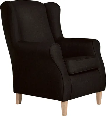 Produktbild von Max Winzer Ohrenbackensessel Lorris - Flachgewebe schoko - Maße: 77 x 86 x 103 cm