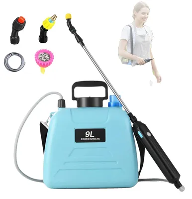 Produktbild von Drucksprüher, 3 Sprühgeschwindigkeiten, Rucksackdesign, Blau 9L