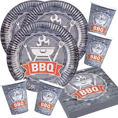 Produktbild von 36-teiliges Party-Set BBQ - Grillparty - 8 Personen