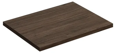 Produktbild von Badezimmer Waschtischplatte mit 60 cm Breite in Walnuss - TEMUCO-56-WALNUT
