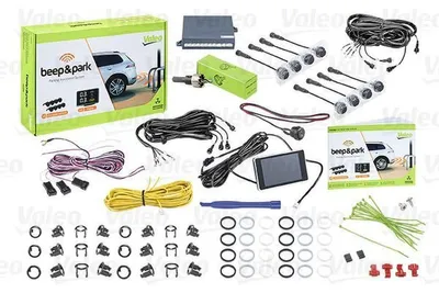 Zdjęcie produktu dla Zestaw Parkowania Przód/Tył 8 Czujników Z Wyświetlaczem Lcd
