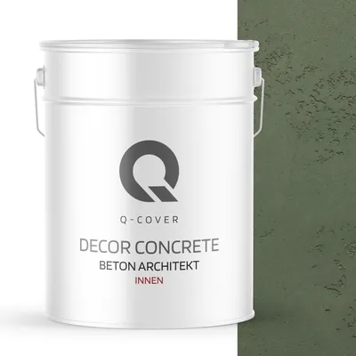 Produktbild von Beton Architekt 15 Kg 10 m2 Dunkelgrün 15 kg | Dekorativerputz | Kellepnputz | Gebrauchsfertige | Betonmasse Betonoptik Dekoratives Beton Innen