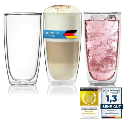 Doppelwandiges Glas 450 ml – Latte Macchiato & Longdrink