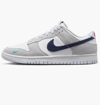Produktbild von Nike Dunk Low White Grey Navy Aqua Mini Swoosh, FJ4227-001, Größe 38,5