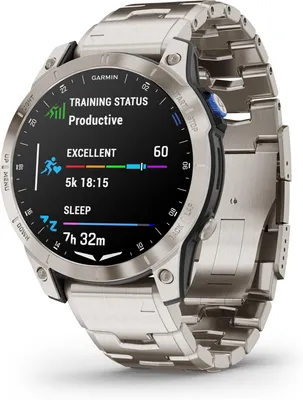 Image de Garmin - 010-02582-51 - D2™ Mach 1 - montre intelligente avec bracelet en titane ventilé et bracelet en silicone noir supplémentaire