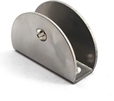 Produktbild von Glas-Klemmhalterung 8-12mm Edelstahl Glasregalhalter Wandmontierte Glasregalstütze Regalhalterung (Packung mit 6)