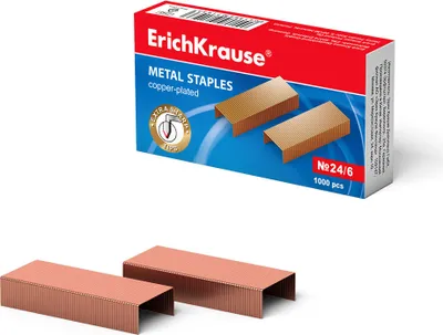 Produktbild von Heftklammern Nr. 24/6 extra scharf & stark 1000 Stück Verkupfert