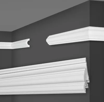 Produktbild von MARBET DESIGN Wandleisten weiß HDPS Kunststoff - 2 Meter Zierleisten Wandvertäfelung Flachprofil Zierprofil Spiegel Bilder Wand Rahmen (HW-2 40x20 mm, 10 Meter / 5 Leisten)